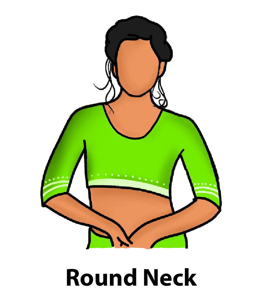 Round neck