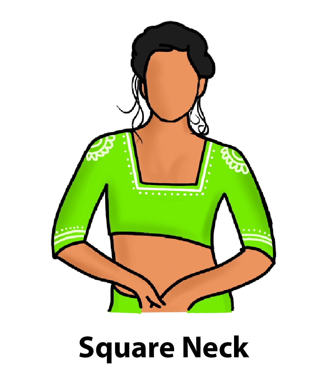 Square neck