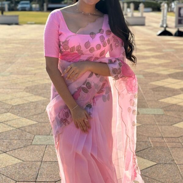 Aakruthi in Peachy pink