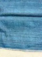 Whispers of earth (Jute Tussar saree) - Cerulean - Image 5