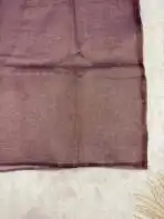 Whispers of spring (saree) - Lilac - Image 4