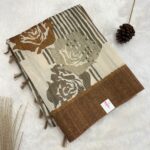 Whispers of earth (Jute Tussar saree) - Mustard