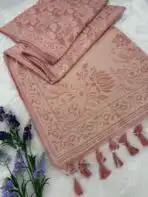 Charukesi (saree) - Warm peach