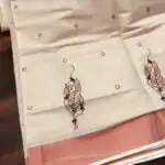 Hand-embroidered kasav tissue silk - SY001