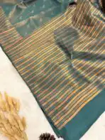 Aurelia (saree) - Forest green - Image 4