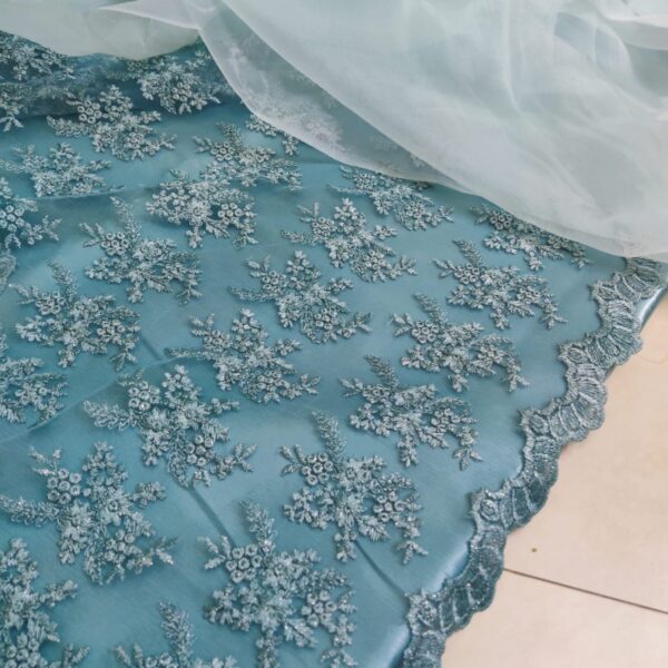 Cinderella's closet - Ruffle saree in Baby blue