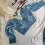Jimmy chu Organza blouse - Turquoise