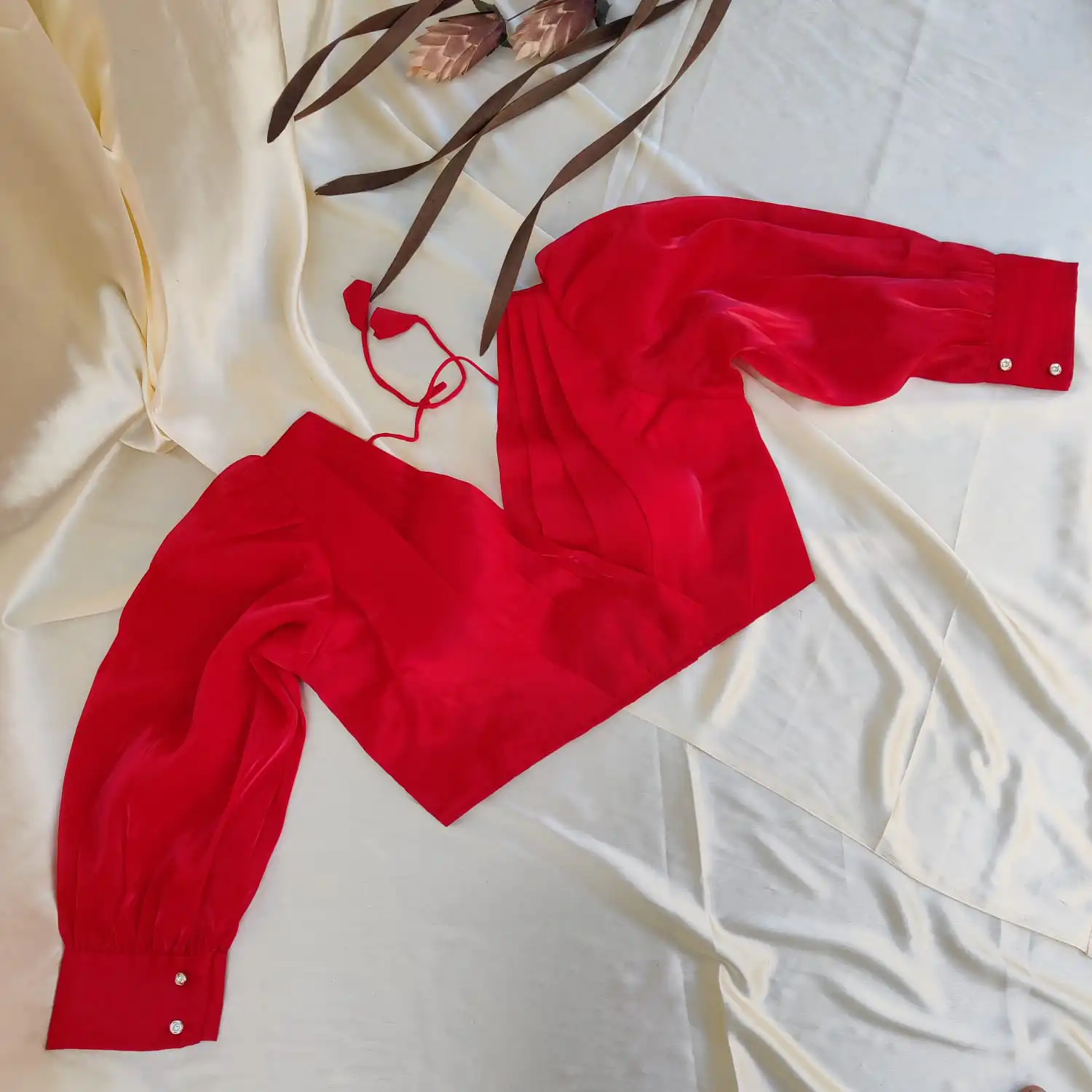 IMG-20231019-WA0092-3-1.jpg Jimmy chu Organza blouse - Red - Image 1