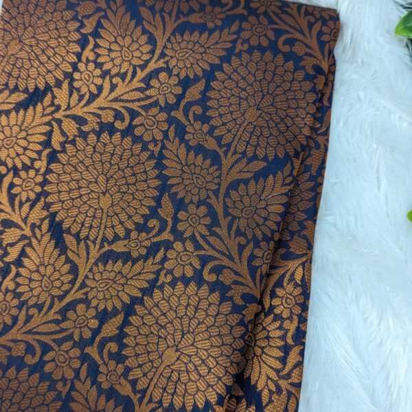 Banarasi semi silk - Navy