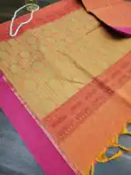 Pure Handloom cotton saree - SY006 - Image 3