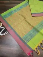Pure Handloom cotton saree - SY007 - Image 3