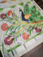 Hand-painted kasav tissue silk - SY101 - Image 2
