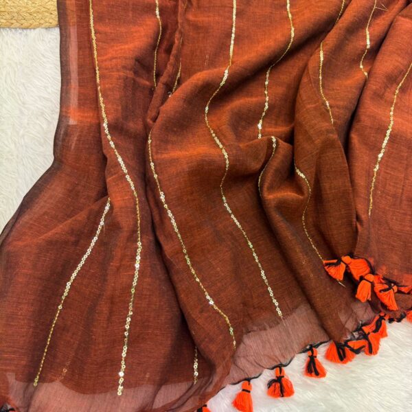 Sparkling Sitara - Burnt orange