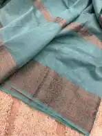 Pure georgette bhandej Handloom saree - Image 4