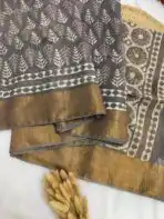 Organic Linen cotton (saree) - SY002
