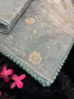 Noorjah (saree) in Ice blue - Image 2
