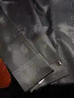 Noorangi (saree)- Elephant grey
