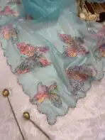 Butterfly whisper in shades of blue