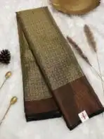 Aarabhi (Soft silk) - Coffee brown - Image 2
