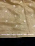 Hamsadhwani (saree) - Pastel tan - Image 4