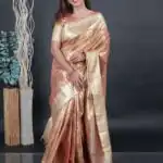Svarna (Tissue Kancheevaram silk) - Antique gold