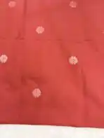 Muga silk cotton (saree) - Peach - Image 4