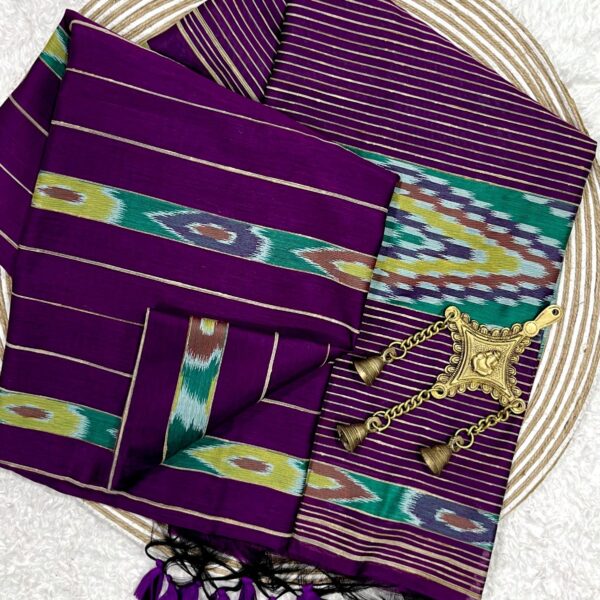 Pochampalli on Cotton - Violet