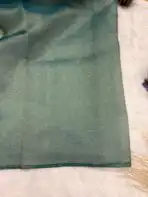 Whispers of spring (saree) - Forest green - Image 4