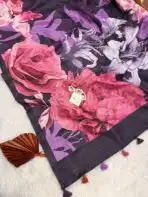 Nakshatra (saree) - Deep purple - Image 2