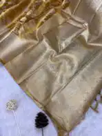 Svarna (Tissue Kancheevaram silk) Golden gold! - Image 4
