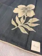 Araanya(saree) - Elephant grey - Image 3