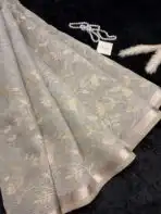 Nakshatra (saree) -Ivory - Image 3