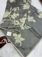 Vaarahi (Appliquéd Kota) - Pastel grey