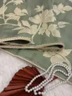 Vaarahi (Appliquéd Kota) - Sage green - Image 2