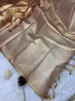 Svarna (Tissue Kancheevaram silk) - Honey gold! - Image 2