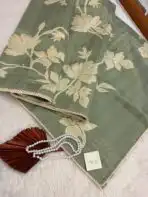 Vaarahi (Appliquéd Kota) - Sage green