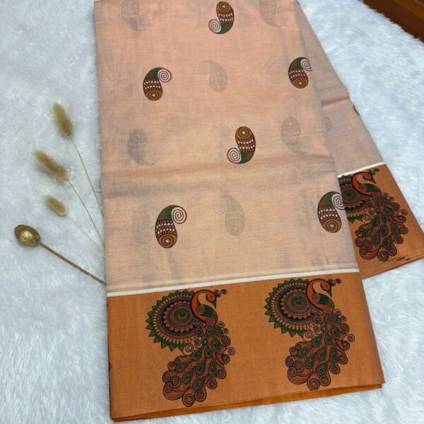 Kerala style tissue silk saree - 002