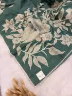 Araanya(saree) - Deep turquoise - Image 3