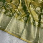 Svarna (Tissue Kancheevaram Silk) - Olive gold