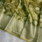 Svarna (Tissue Kancheevaram Silk) - Olive gold