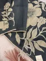 Araanya(saree) - Elephant grey - Image 5