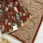 Gulmohar Gatha (saree) - Tale of blossoms - Maroon