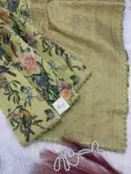 Gulmohar Gatha (saree) - Tale of blossoms - Lime - Image 5