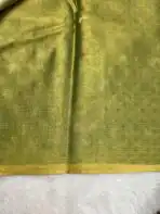 Svarna (Tissue Kancheevaram Silk) - Olive gold - Image 4
