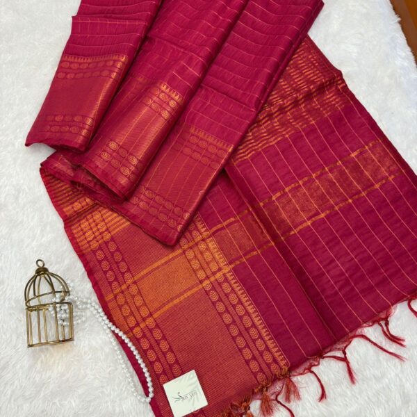 Soft silk cotton in Hot pink