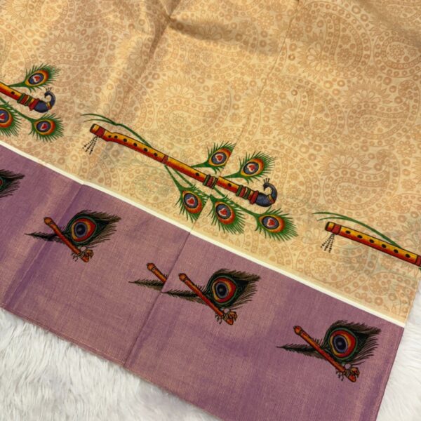 Kerala style tissue silk saree - 004