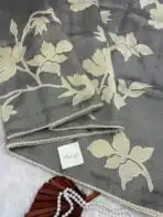 Vaarahi (Appliquéd Kota) - Pastel grey - Image 2