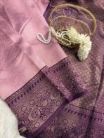 Raadhai (semi silk saree) - Mauve with violet