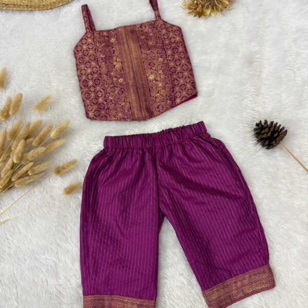 Mini maharani set (in soft semi silk)