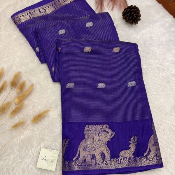 Vanaraja (mysore silk saree) - Royal purple
